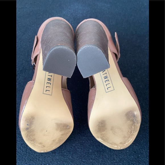 Atwell Maggie Cut-Out Brown Leather Buckle Bootie - Picture 4 of 6